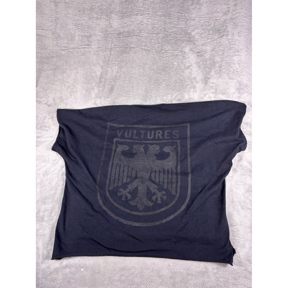 Yeezy Vultures Music T-Shirt Crest Box Tee Mens Size 2 Black Oversized Preshrunk